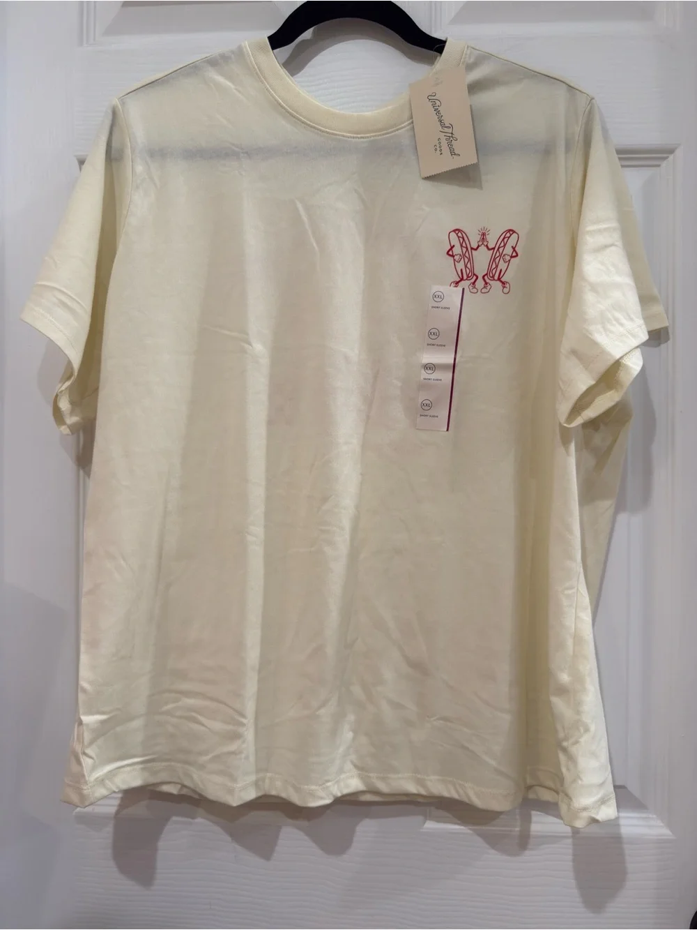Hot Dog 4th of July Graphic Tee with a Design on the Back ‘Sun’s Out Bun’s Out’ - Picture 1 of 6